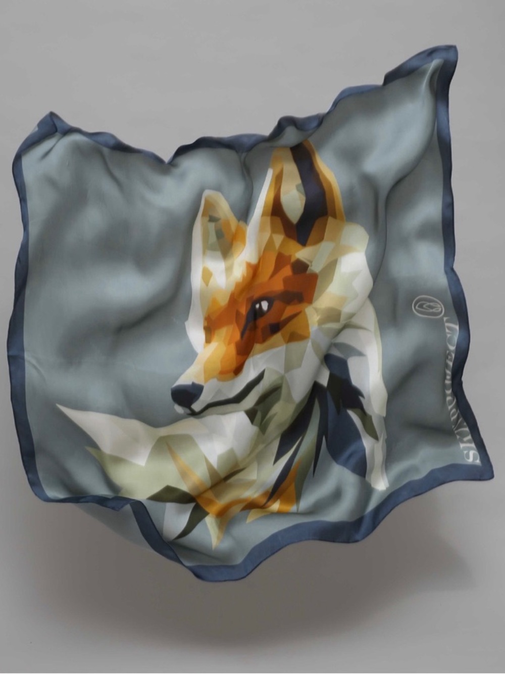 Designer Artic Fox Silk Scarf bought in Dubai